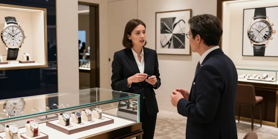 Replica watches displayed elegantly in a luxury retail environment, showcasing high-quality craftsmanship and design.
