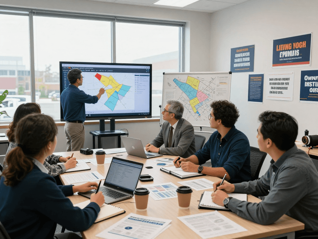 Discover CTV political advertising cost strategies through team collaboration in a vibrant campaign office.