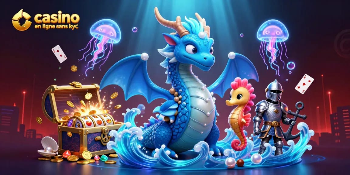 Jouez dans un casino en ligne sans KYC avec des éléments de jeu éclatants et des personnages fantastiques.