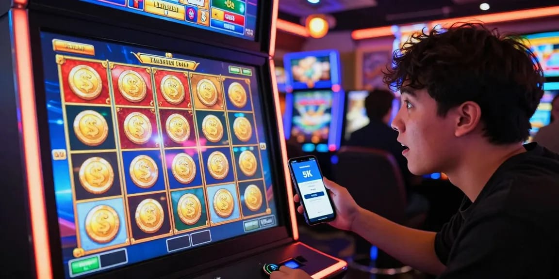 Exciting online slot gaming scene showcasing the slot deposit 5k feature with vibrant graphics and player engagement.