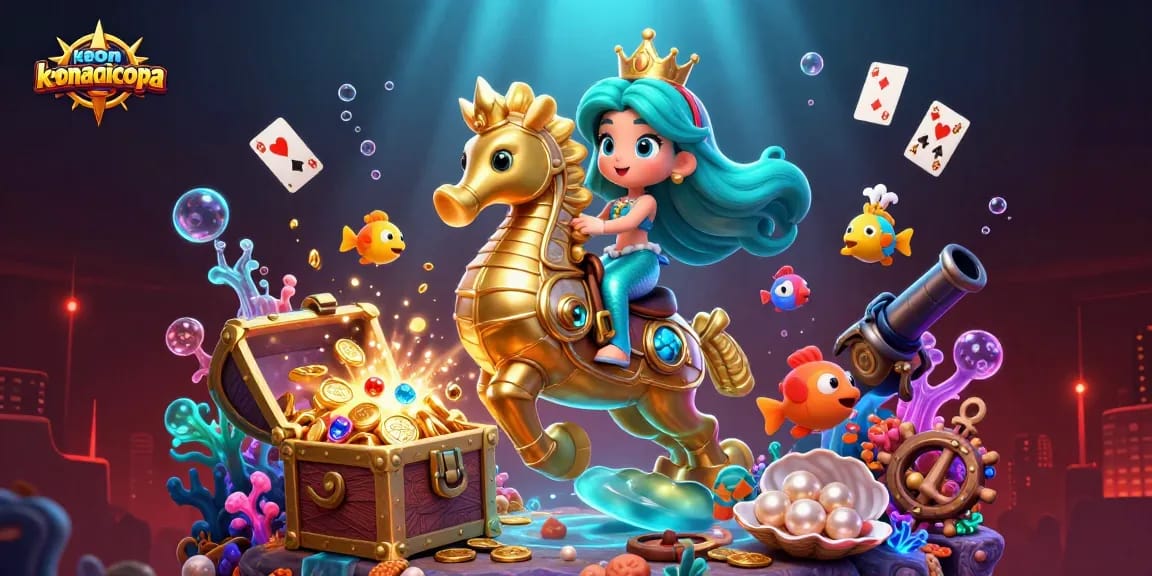 Betting on keonhacaicopa as a thrilling underwater casino adventure with vibrant visuals.