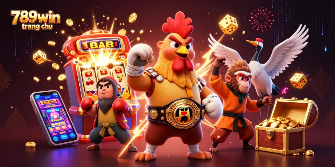 Engage with 789win trang chu in a vibrant 3D dynamic casino scene featuring exciting game elements.