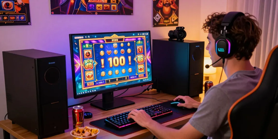 Exciting online gaming scene depicting a player engaging with their favorite slot game.