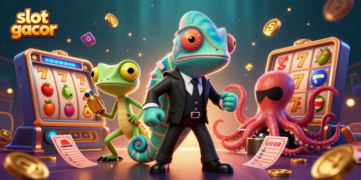 Spin and win big with slot gacor in a dynamic casino scene showcasing vibrant slot elements.