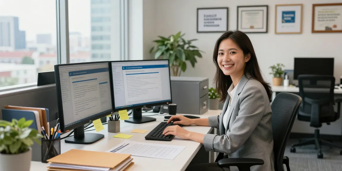 Best platform for your government documents RTPS 4 showcased in a bright office setting with a professional managing documents.