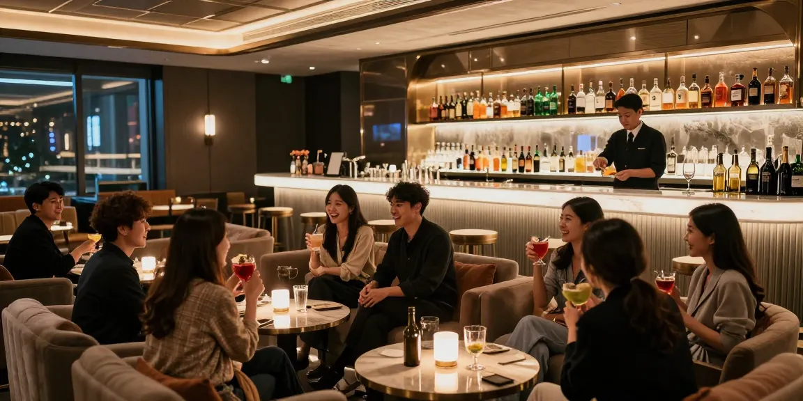 강남블랜딩에서의 고급스러운 즐거운 시간, 세련된 실내 분위기와 맞춤형 서비스 제공