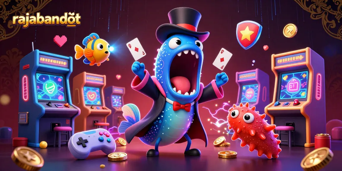 Engage with rajabandot as the deep-sea characters perform thrilling magic tricks in a vibrant gambling atmosphere.