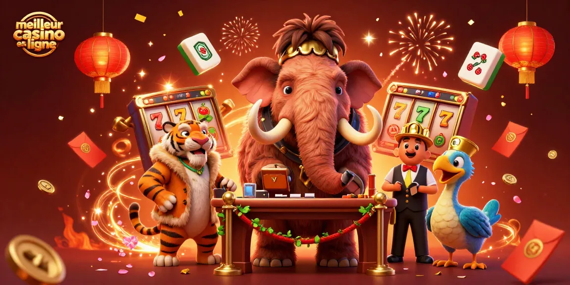 Visualisez le meilleur casino en ligne avec un mammouth bouncer, un tigre VIP et un dodo portier