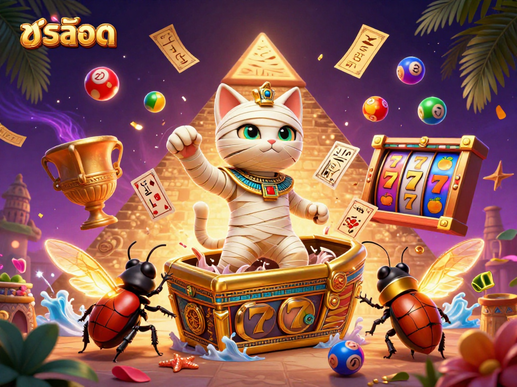 Experience the thrill of สล็อต with dynamic characters in a vibrant casino scene.