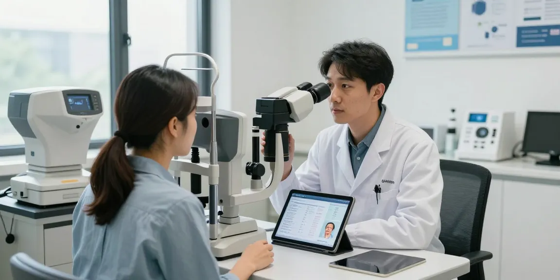Patient discussing vision correction options at SNU Eye Clinic, next help full.
