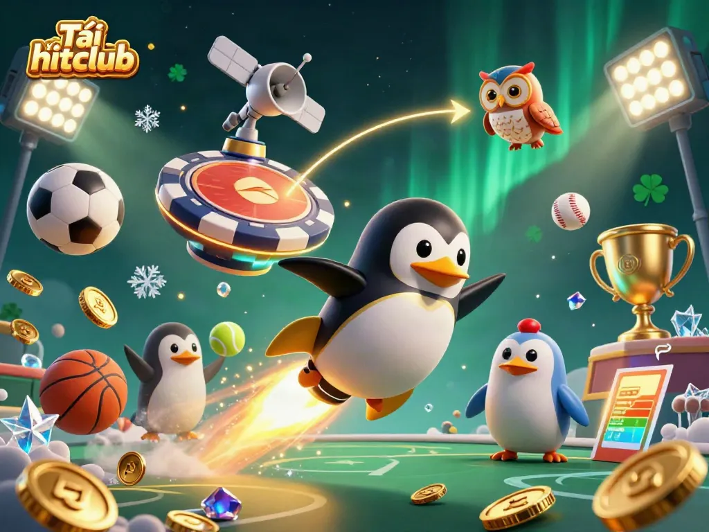 Experience thrilling gameplay as you Tải hitclub and join the fun with animated casino and sports elements.