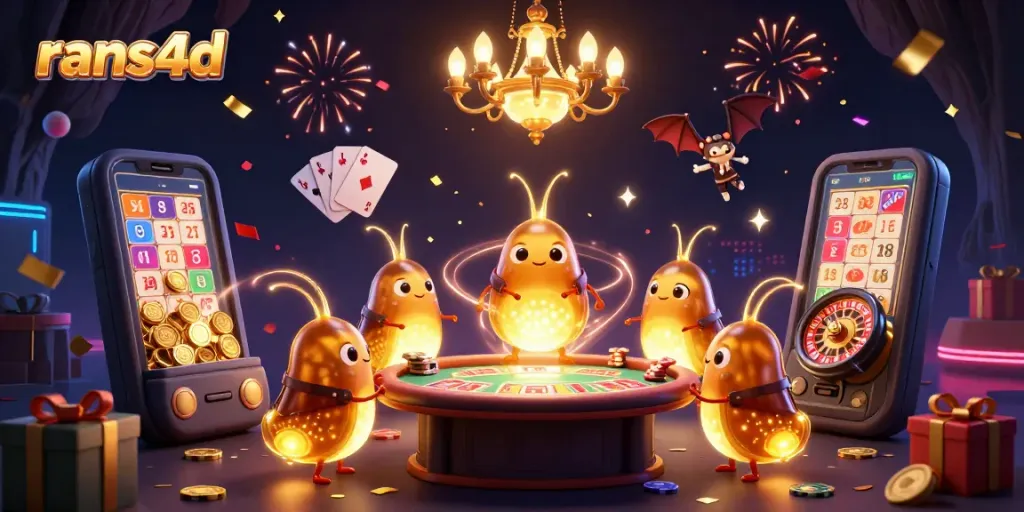 Rans4d menghibur dengan tim glowworms di kasino gua, menampakkan keseruan judi togel yang aman.