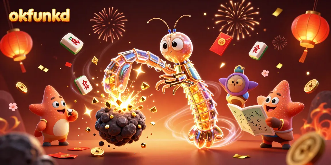 Experience thrilling gameplay at okfunkd with a galactic shrimp conquering gambling adventures.