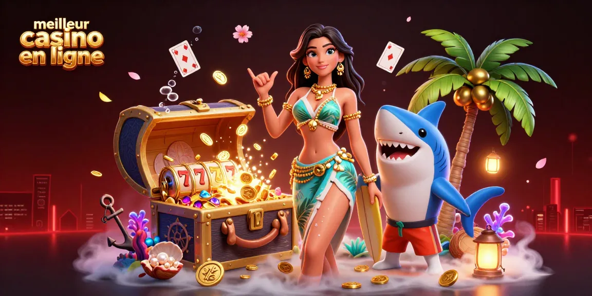 Experience dynamic gaming at meilleur casino en ligne with vibrant characters and rich casino elements.