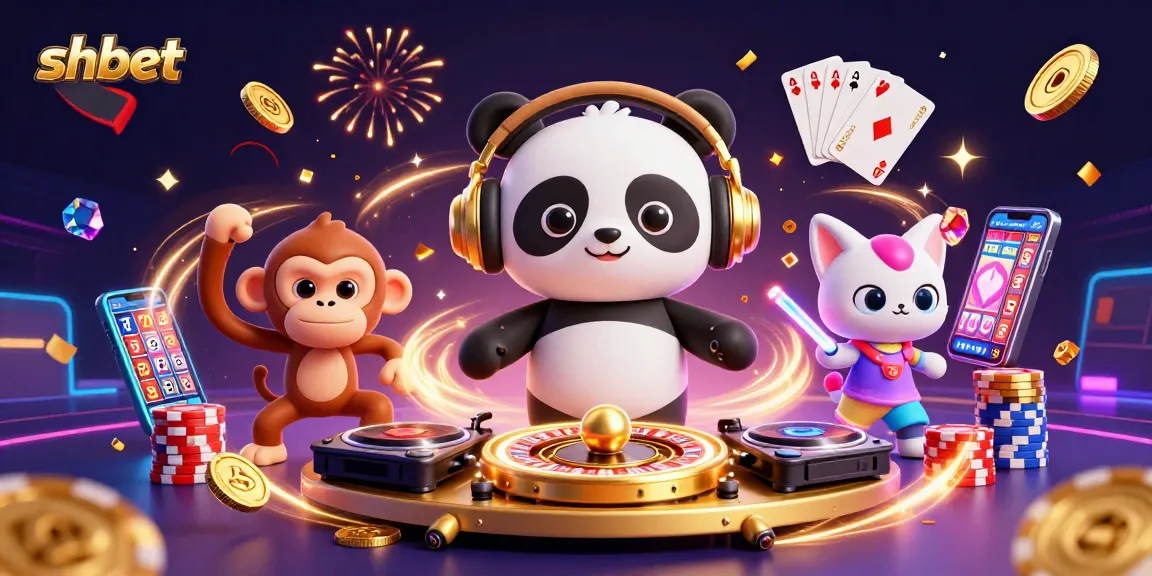 Spin to win with shbet in a vibrant 3D casino scene full of excitement and games.