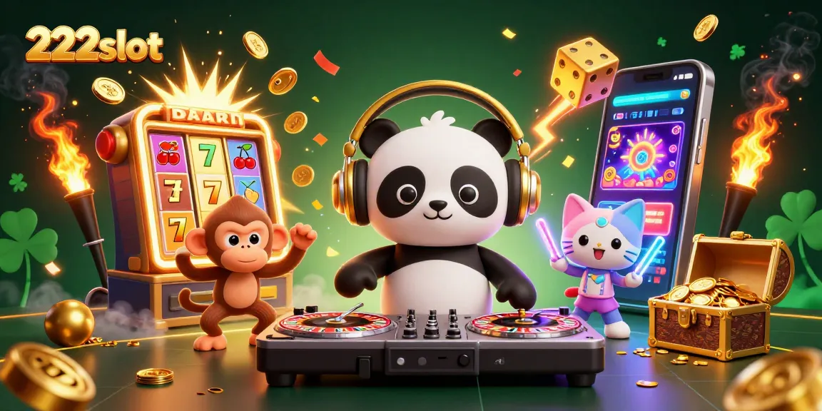 Menangkan jackpot di 222slot dengan ilustrasi kasino yang menarik dan penuh warna.