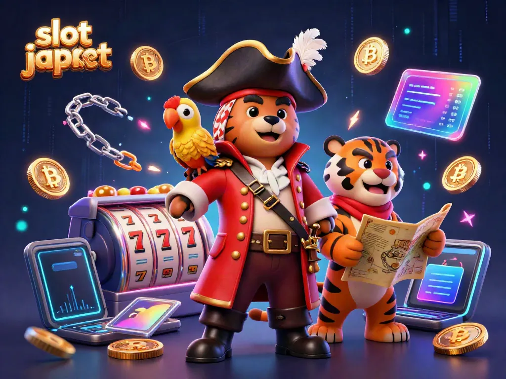 Spin to win big with the slot jackpot in this vibrant 3D casino scene.