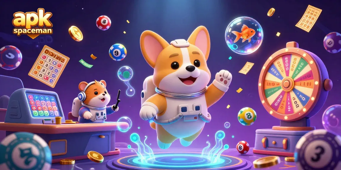 Play apk spaceman in a vibrant space-themed casino with lively characters and engaging elements.