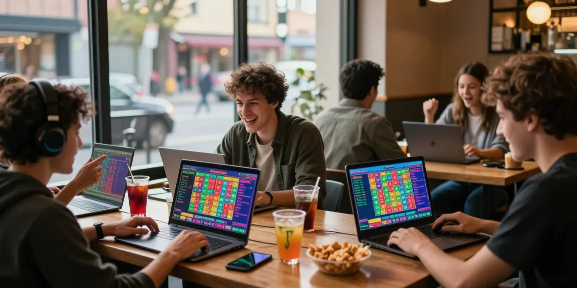 Pengguna diana4d terlibat dalam permainan togel gacor di kafe modern, memberikan suasana menyenangkan dan interaktif.
