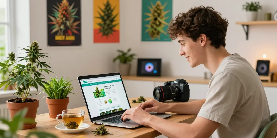 Where Can I Buy Top Quality Weed In Ireland? Young adult exploring reliable online dispensary options at home.