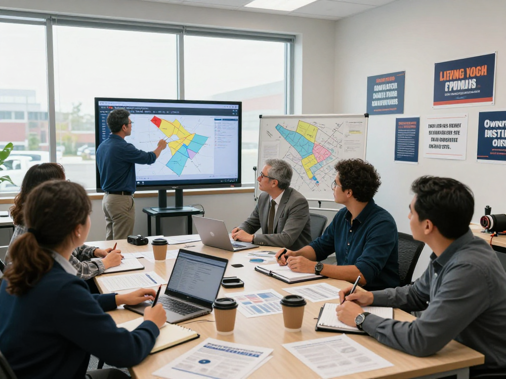 Discover CTV political advertising cost strategies through team collaboration in a vibrant campaign office.
