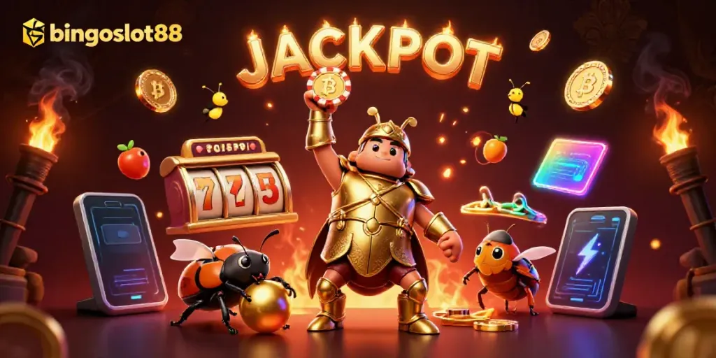 Mainkan bingoslot88 dengan keseruan jackpot slot dan keberuntungan dari karakter lucu.