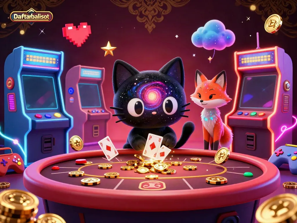 Engage in thrilling gameplay with "Daftar balisot" at the center of a cosmic casino, where luck and fun converge.