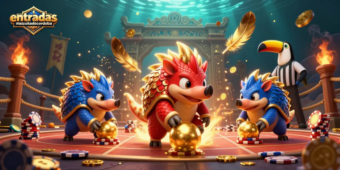 Meluncurkan bola emas dalam perang pangolin bersaing di entradas-mezquitadecordoba yang penuh chip poker.