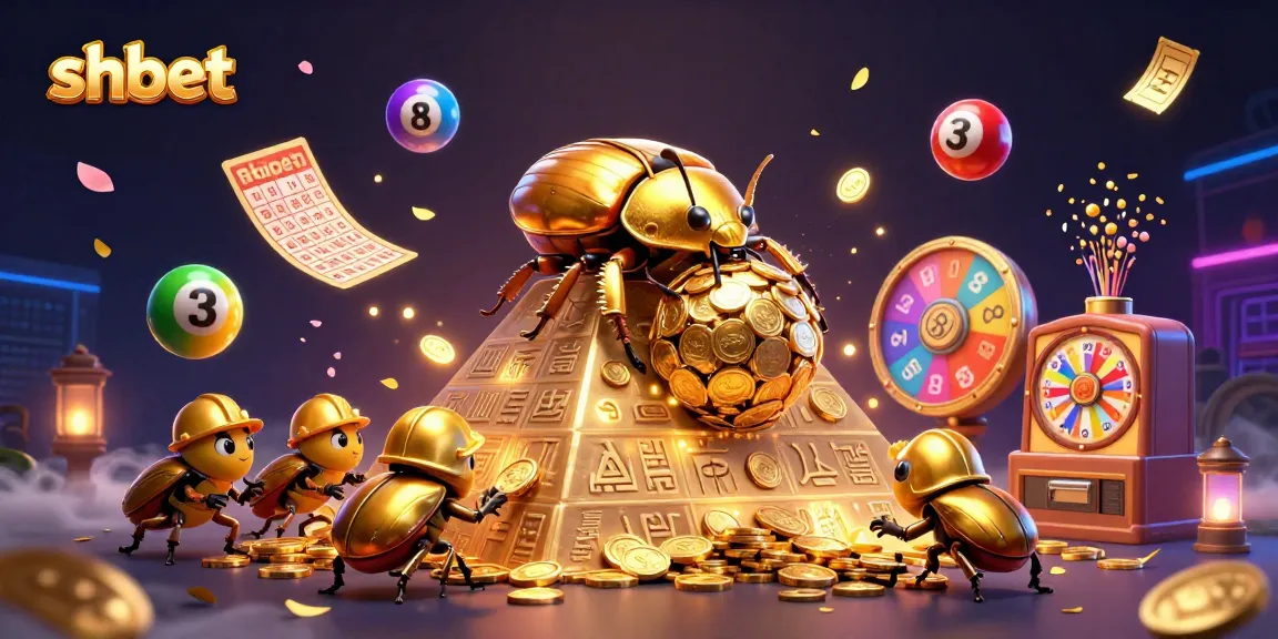 Experience shbet's thrilling casino adventure with a golden beetle and exciting lottery elements.