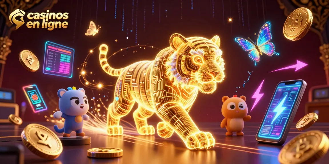 Découvrez les casinos en ligne à travers une illustration 3D dynamique et captivante.