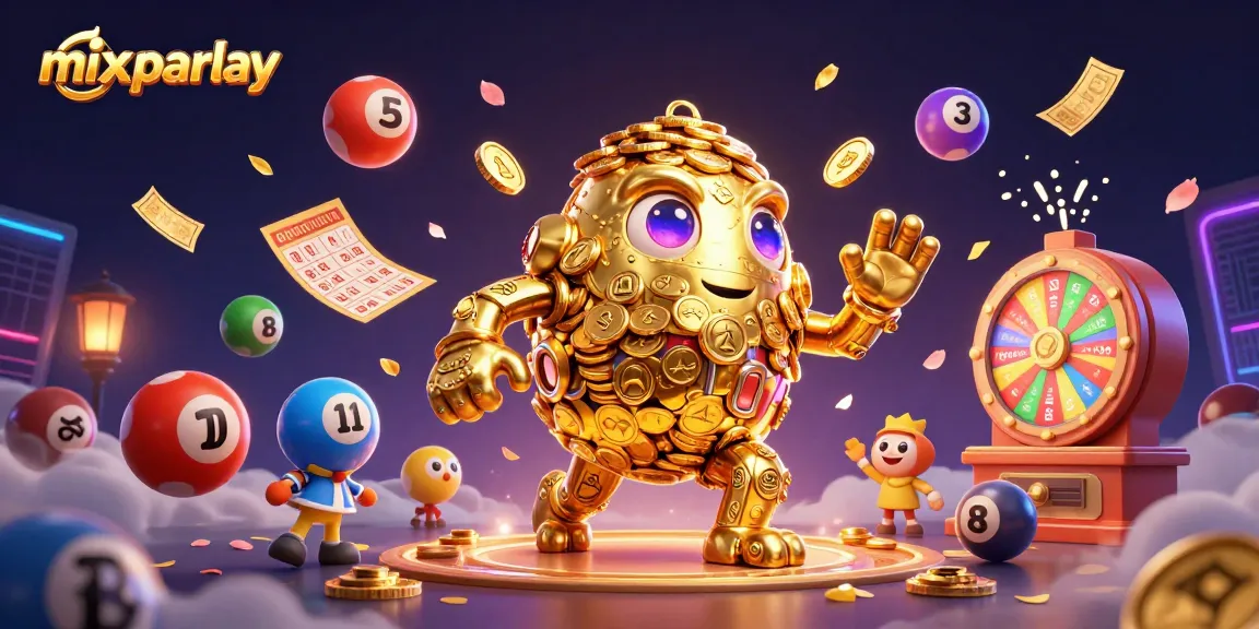 Experience the excitement of mix parlay betting with colorful elements, ancient golden golem, and dynamic casino details.