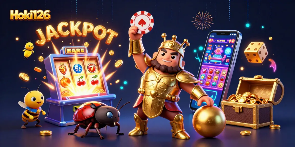 Memenangkan jackpot Hoki126 dengan karakter serangga bertema kasino yang mempesona dan elemen permainan.