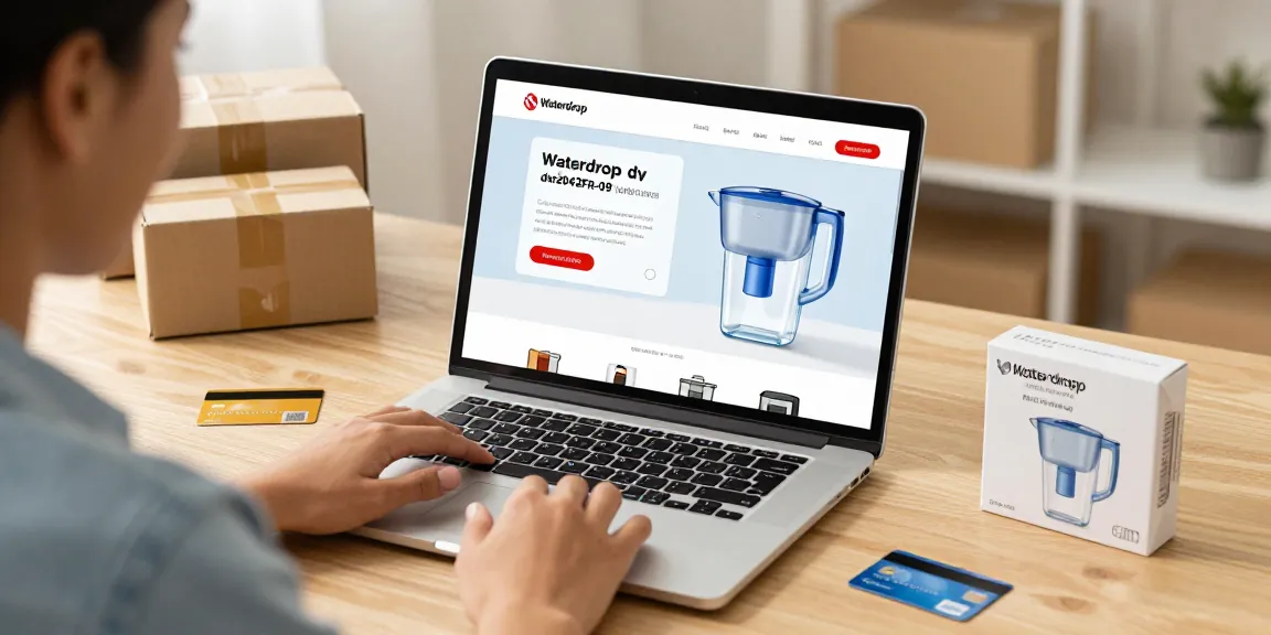 Waterdrop dw2042fr-09 water filter showcased in an exciting online shopping experience, helping users find the best deals easily.